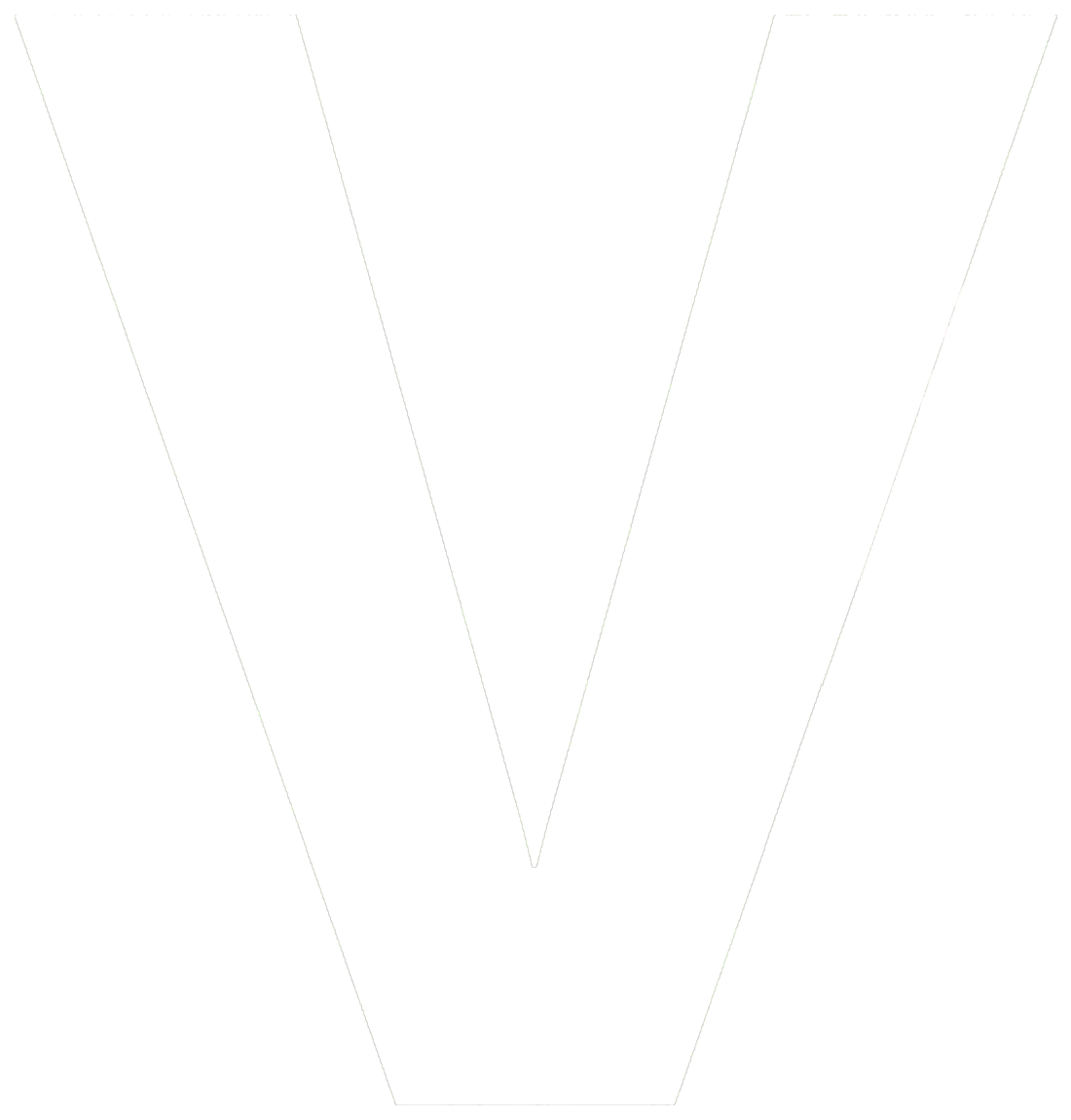 the V